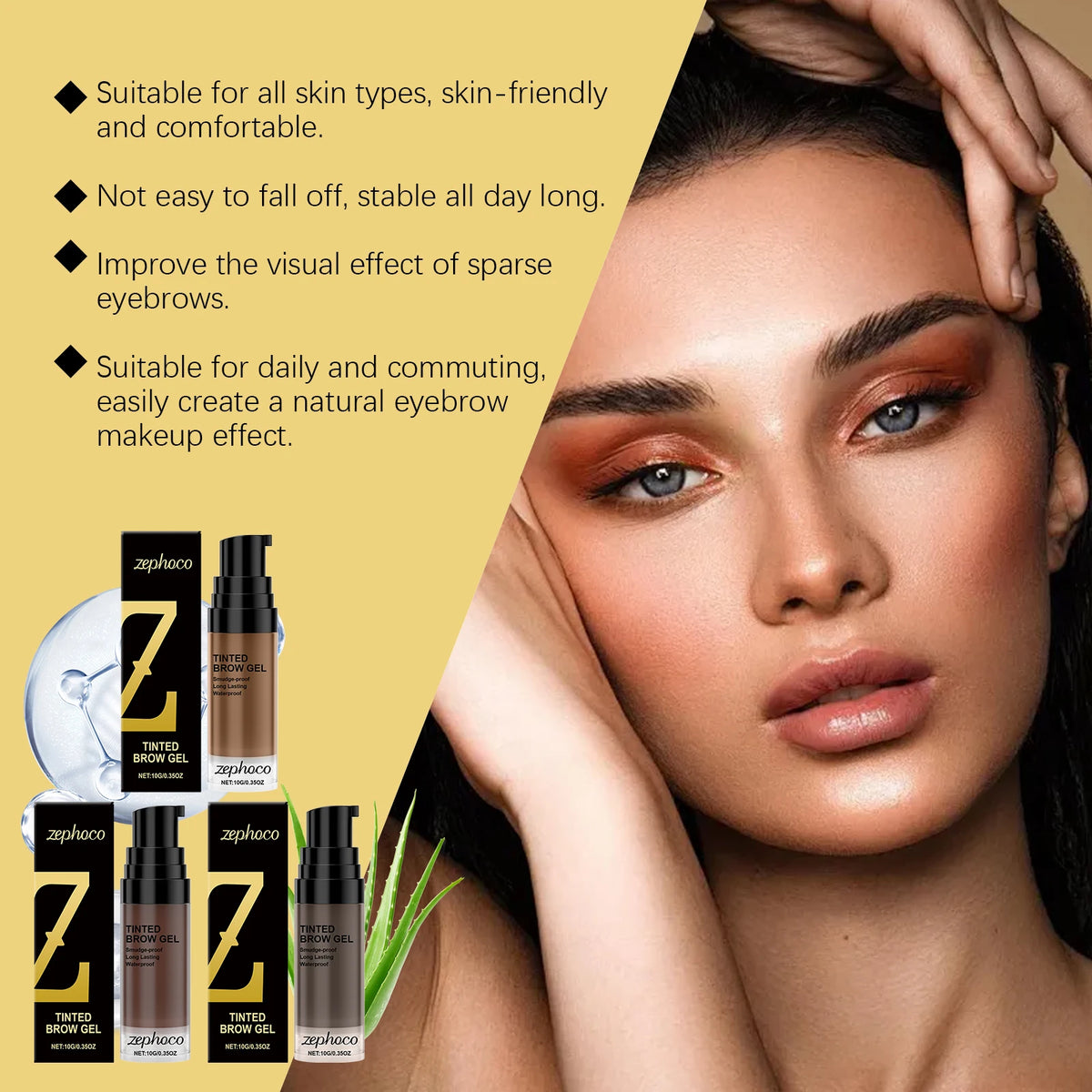 BrowStay Waterproof Eyebrow Gel | Defined Brows