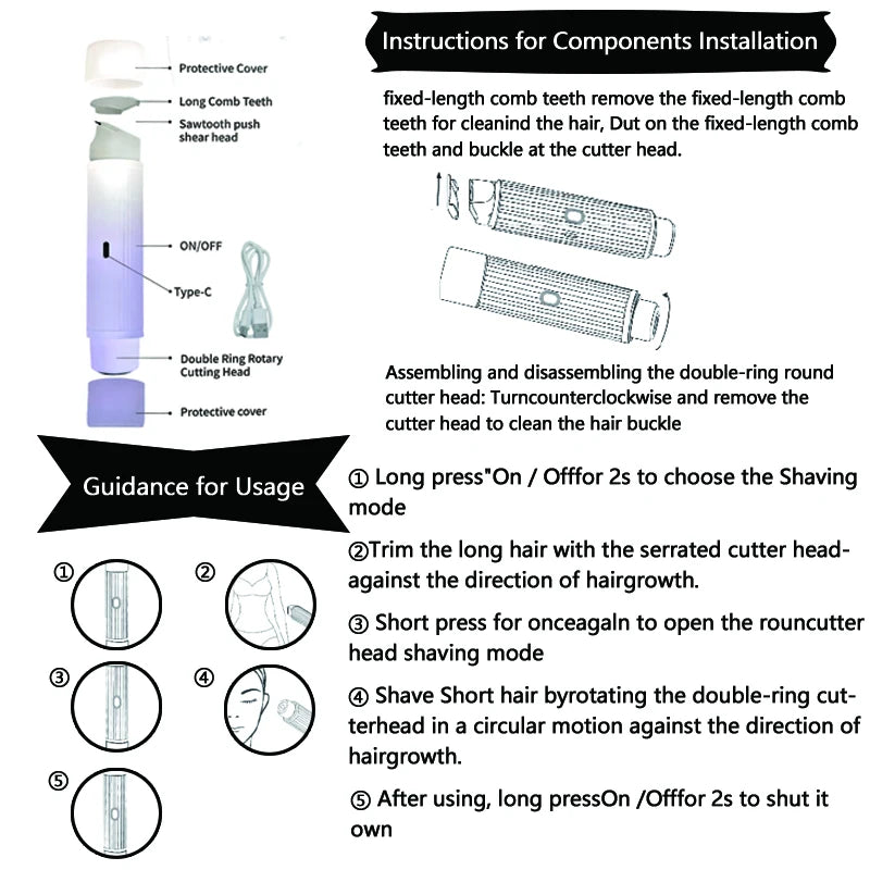 SmoothTrim™ Waterproof Intimate Trimmer for Sensitive Skin