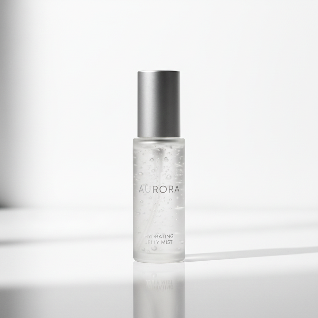 Solawave Solabiome Pre- & Probiotic Refreshing Jelly Mist spray bottle on white background